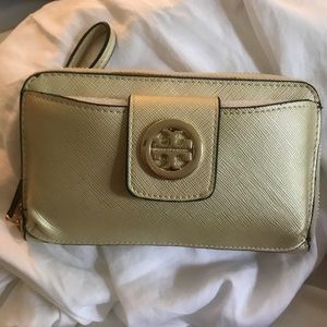 Brand New Gold Tory Burch Wallet